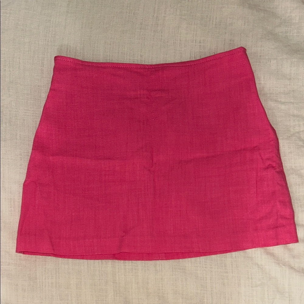Zara Hot Pink Mini Skirt